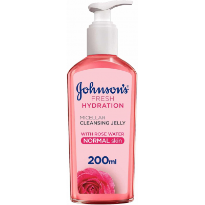 JOHNSON'S FRESH HYDRATION MICELLAR CLEANSING JELLY WITH ROSE WATER FOR NORMAL SKIN 200 ML